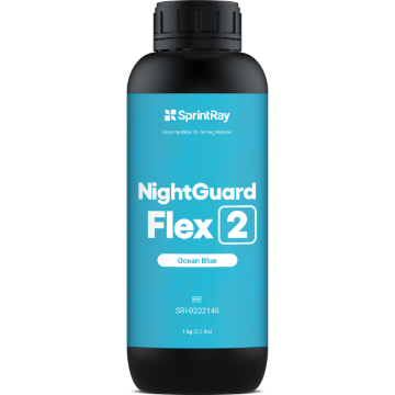 SprintRay NightGuard Flex 2, Ocean Blue, SRI-0202146, 1/Each