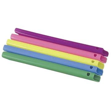 HVE HI-VAC Oral Dental Evacuator Tips, 2-in-1 Combo, Assorted Colors, 8008c, 100/Pkg