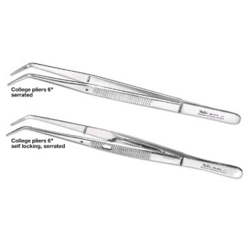 Integra Miltex Cotton & Dressing Forceps, Pliers, 317 Vantage 6" College Serrated